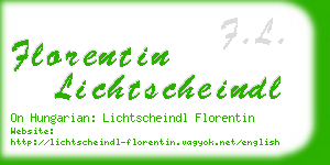florentin lichtscheindl business card